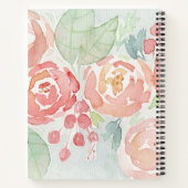 Blush- en koraalventilator notitieboek (Achterkant)