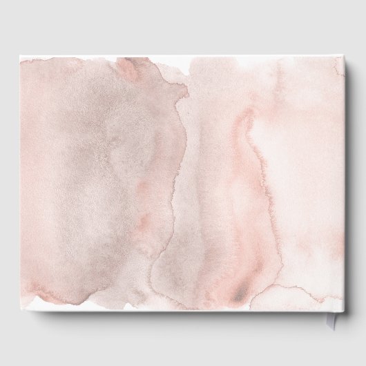 Blush en Marsala Bloemenbruiloft Gastenboek (Achterkant)