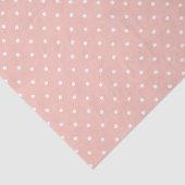 Blush en White Polka Dot Tissue Paper Tissuepapier (Detail)