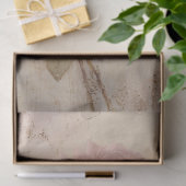 blush Engelse rozen barok gouden ornamenten Tissuepapier (Geschenk)