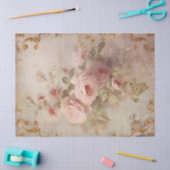  blush Engelse rozen barok gouden ornamenten Tissuepapier (Craft)