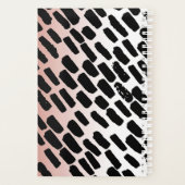 Blush et blanc avec pinces noires et le nom (Dos)