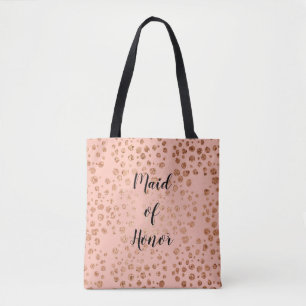 Blush et or Confetti Maid of Honor Sac fourre-tout