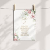 Blush & Eucalyptus Tabel Nummer 8 Zitkuur Kaart