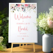 Blush Floral | Affiche de bienvenue aquarelle