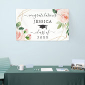 Blush Floral Afstuderen Banners (Beurs)