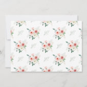 Blush Floral Année 2 Faire-part de graduation phot (Dos)