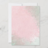 Blush Floral baby shower bedankt je (Achterkant)