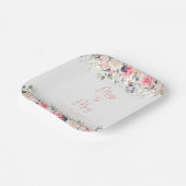 Blush Floral | Bord Waterverf Bridal Papier (Gebogen)