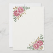 Blush Floral Bridal Shower Invitation (Dos)