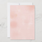 Blush Floral Cake Vrijgezellenfeest Brunch Invite Kaart (Achterkant)