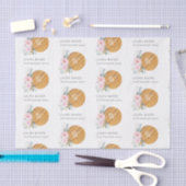 Blush Floral Chopping Board Napkin Catering Tissuepapier (Craft)