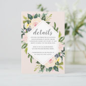 Blush Floral de Printemps | Encart de détails de m (Debout devant)