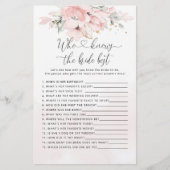 Blush floral die het beste spel kent (Voorkant)