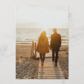 Blush Floral Elegant Photo Wedding Invitation (Dos)