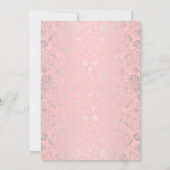 Blush Floral - Eternal Romance Silver Wedding Kaart (Achterkant)
