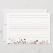 Blush Floral Eucalyptus Vrijgezellenfeest Recept K Kaart (Achterkant)