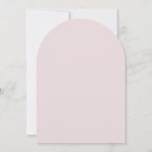 Blush Floral Frame Holy Cross Baptism Invitation (Dos)