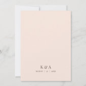Blush Floral Frame Wedding Invitation (Dos)