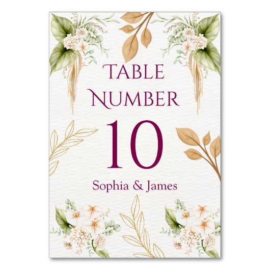 Blush Floral Gold Geometric wedding Kaart (Voorkant)