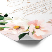Blush floral message vanuit de pomp poster (Hoek)