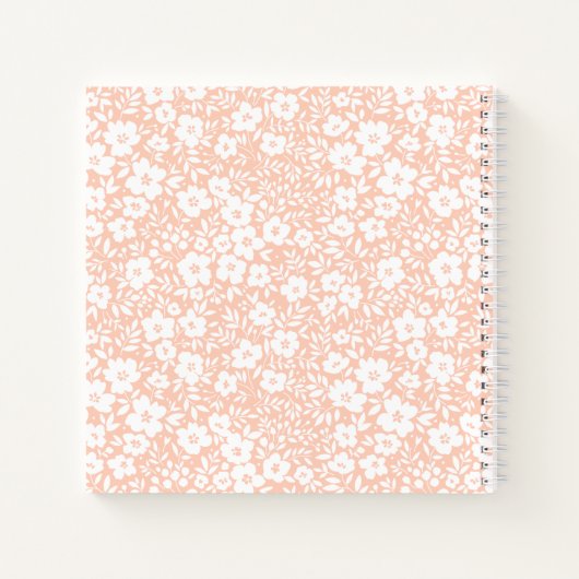 Blush Floral Monogram Notebook Journal (Dos)