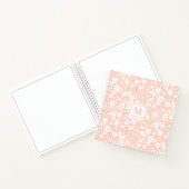 Blush Floral Monogram Notebook Journal (Intérieur)