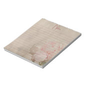  Blush Floral Peony Notitieblok (Gedraaid)