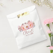 Blush Floral Personnalisé Mariage Favour Sacs (Scellé)