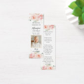 Blush Floral Photo Funeral Signet (Bureau)