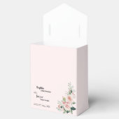Blush Floral Pink Weddenschap Hartelijk dank Bedankdoosjes (Geopend)