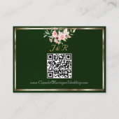 Blush Floral, QR Code - Emerald Informatiekaartje (Achterkant)