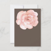 Blush Floral Roos Simple Save the Date (Achterkant)