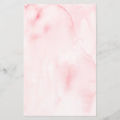 Blush Floral sur ou sous la Fête des mariées carte (Dos)