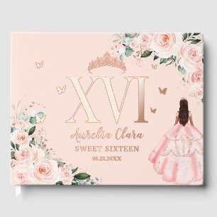 Blush Floral Sweet Sixteen 16 XVI Or Rose