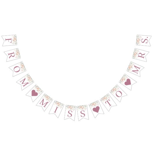 Blush Floral Vrijgezellenfeest Banner (Alle)