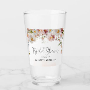 Blush Floral Vrijgezellenfeest glas