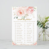 Blush Floral Vrijgezellenfeest zou niet meer spele (Staand voorkant)