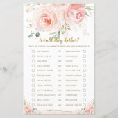 Blush Floral Vrijgezellenfeest zou niet meer spele (Voorkant)