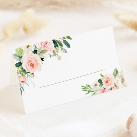 Blush Floral Wedloop Table Place Cards