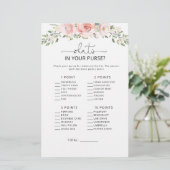 Blush floral what is in your purse game (Staand voorkant)