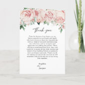 Blush Floral White Mariage Plier Programme (Dos)