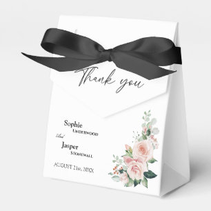 Blush Floral White Weddenschap Dank je wel voor de Bedankdoosjes
