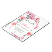 Blush floral will you be my bridesmaid notebook notitieboek (Linkerzijde)