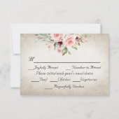 Blush Floral & Wreath RSVP - Purple (Dos)
