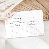 Blush florale recept kaart