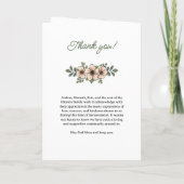 Blush Florals Foto's die het leven vieren Programma (Achterkant)