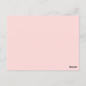 Blush Flowers Baby shower Advies Kaarten (Achterkant)