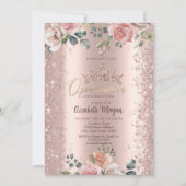 Blush Flowers Diamonds Roos Gold Kaart (Voorkant)