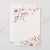 Blush Flowers Save The Date (Achterkant)